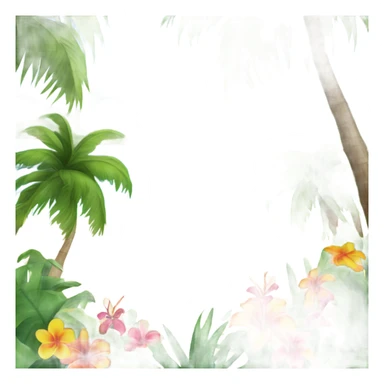 Caribbean island sticker