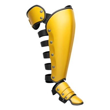 yellow predator bone leg armor sticker