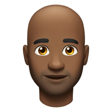 handsome shirtless bald black man gay sticker
