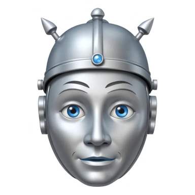 The Tin Man from the Wizard of Oz with blue eyes sticker