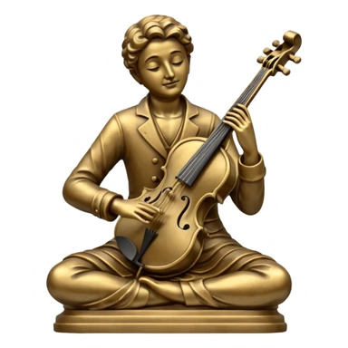 musician statue sticker