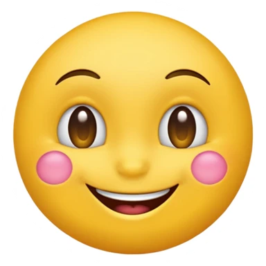 flirty round emoji sticker