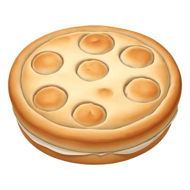 round focaccia classic white without seasoning sticker