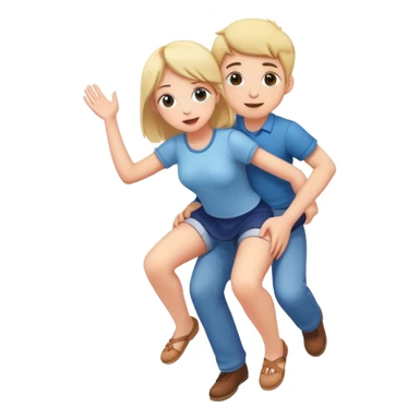 piggyback ride sticker