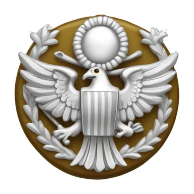 Silver Colonel Rank Insignia sticker
