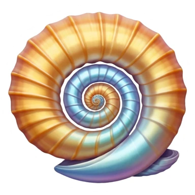 Scientific artistic pic of a 🐚  sticker