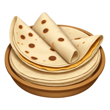 a fresh flour tortilla  sticker