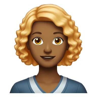 teacher with strawberry blond bob haircut trick or treat sticker