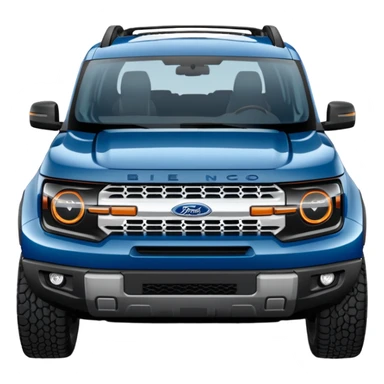 blue Ford bronco sport sticker