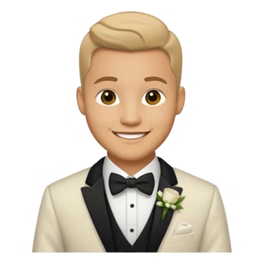 groom wedding attire emoji only sticker