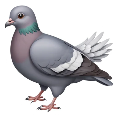 a pigeon bird, gray dove sticker