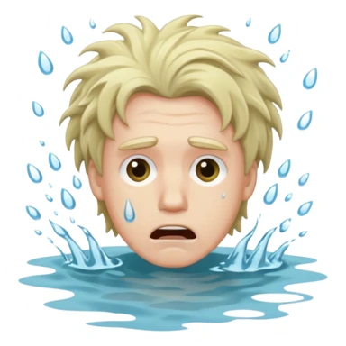 man drowning sticker