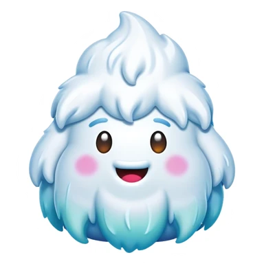rainbow inflatable bouncy yeti poop head sticker
