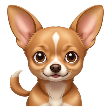 Chihuahua with very large ears sticker