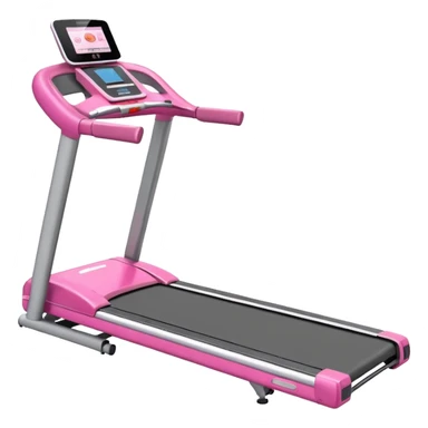 pink gym treadmill sticker