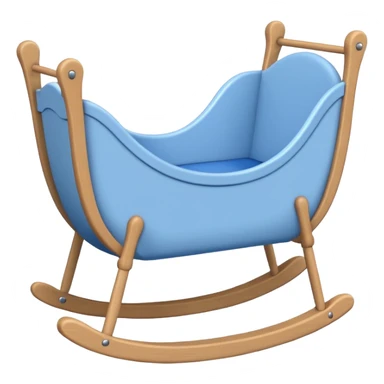 baby cradle blue sticker