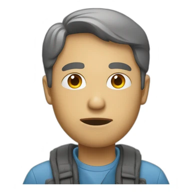 Un homme qui fume  sticker