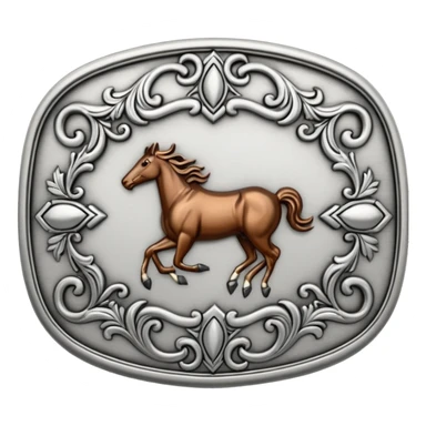 rodeo belt buckle  sticker