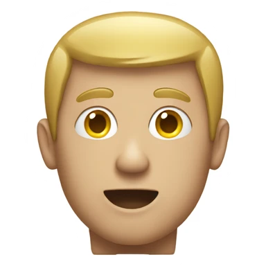 A man head coming out of a toilet sticker