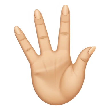 187 Handzeichen Bitte mache mir einen Emoji der mit der linken Hand den Mittelfinger auf den kleinenfinger und den Ringfinger auf den Daumen und der Zeigefinger in die Luft und mit der rechten Hand bitte den Mittelfinger nach unten und den Zeigefinger leicht nach oben sticker