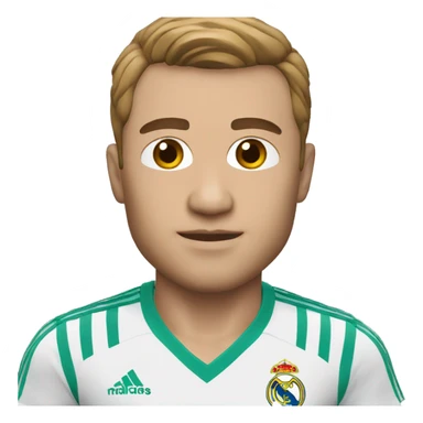 My own Memoji with Real Madrid shirt sticker