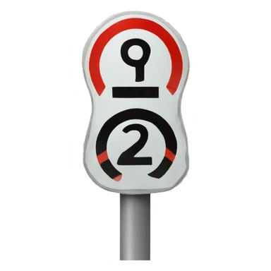 Russian sped limit sign sticker