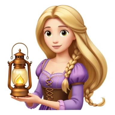 rapunzel lantern sticker