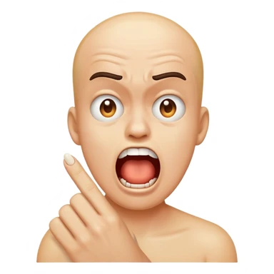 Emoji Screaming Finger Hurt  sticker