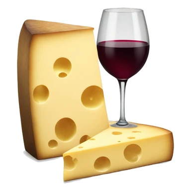 Cheese and wine sticker