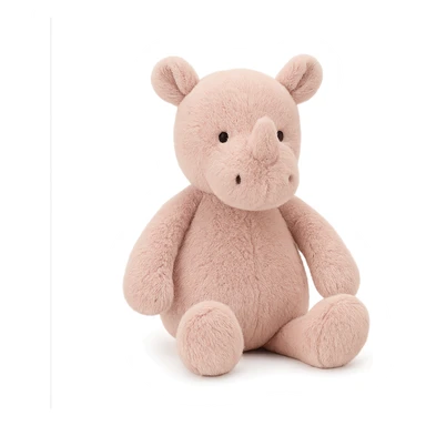 jellycat stuffed plush baby pink rhinoceros sticker
