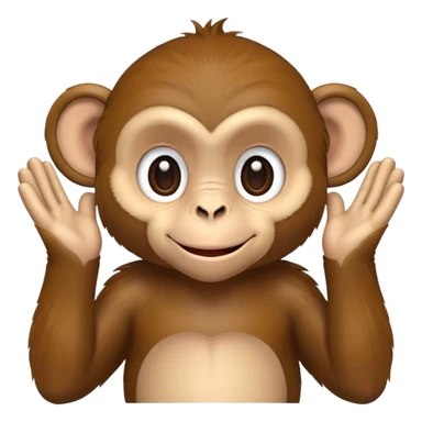 Monkey saying hi ale  sticker