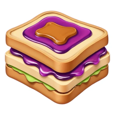 Peanut butter and jelly ￼ sticker