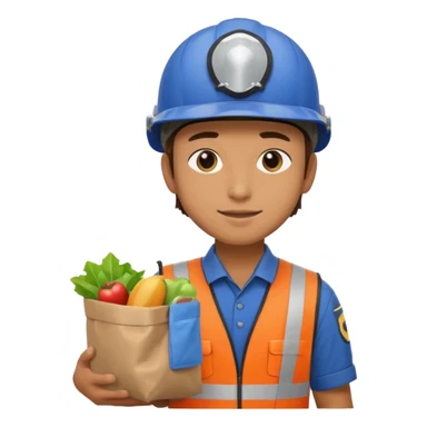 Food Delivery Courier man sticker