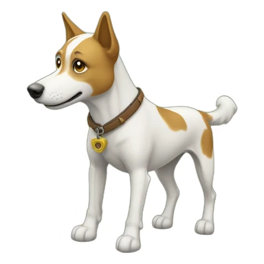 Chien sur un cheval sticker