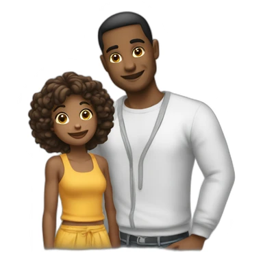 Papi et jeune qui rigole sticker