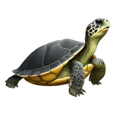 Tortue qui fait bisous pingouin sticker