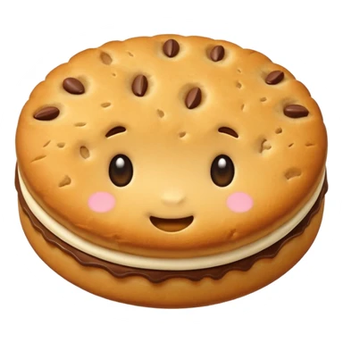 cute biscuit no cream sticker