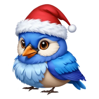 Christmas Jays with red hat sticker