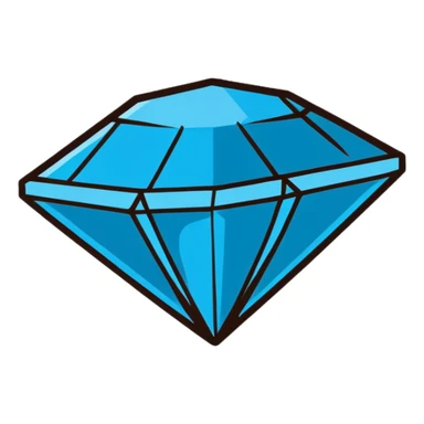 blue diamond sticker