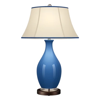 blue table lamp  sticker