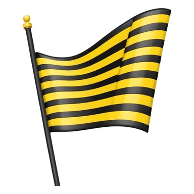 Create yellow line black line and yellow lined flag sticker