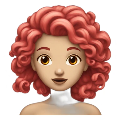 Siren (greek mythology) with red eyes sticker