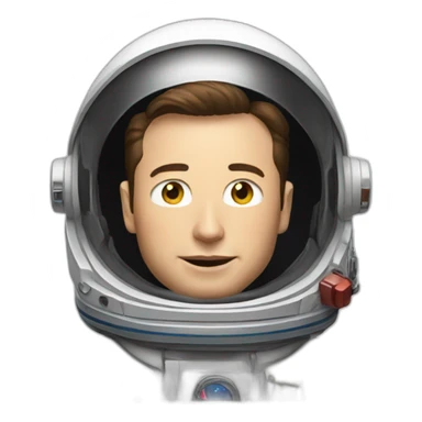 elon musk astronaut sticker