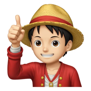luffy giving a thumbs up sticker