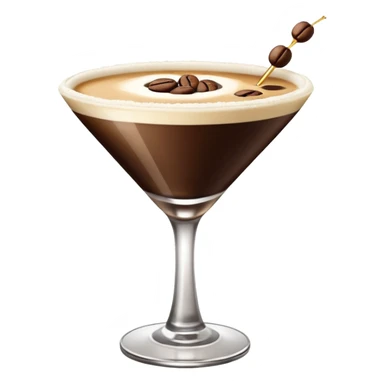 espresso martini with foam sticker