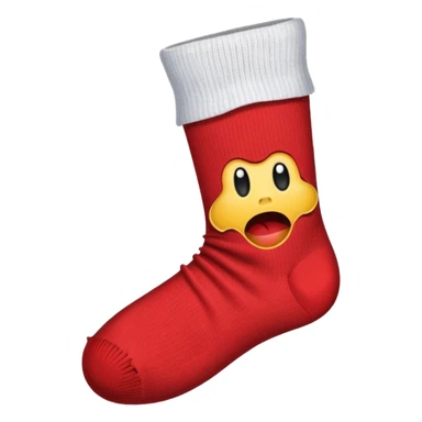 sock with toe ripped sticker