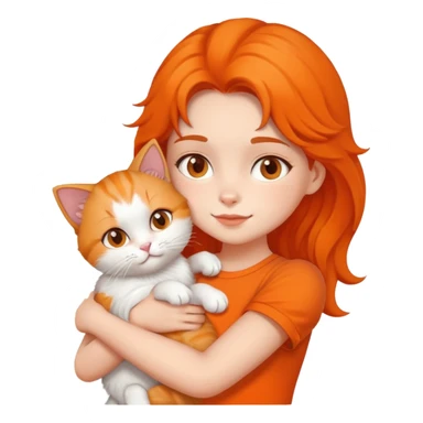 A girl holding a Encounter with cat sticker