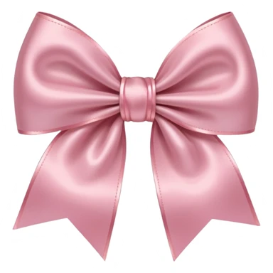 light pink satin bow  sticker