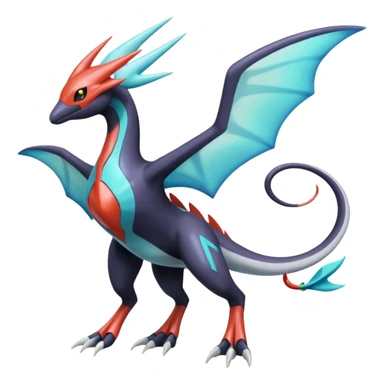 Latios-Darkrai-Deoxys-Giratina-Palkia-Meloetta-fusion-animal-Pokémon-hybrid-creature, full body sticker