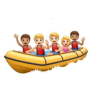 Kids tubing behind a boat sticker